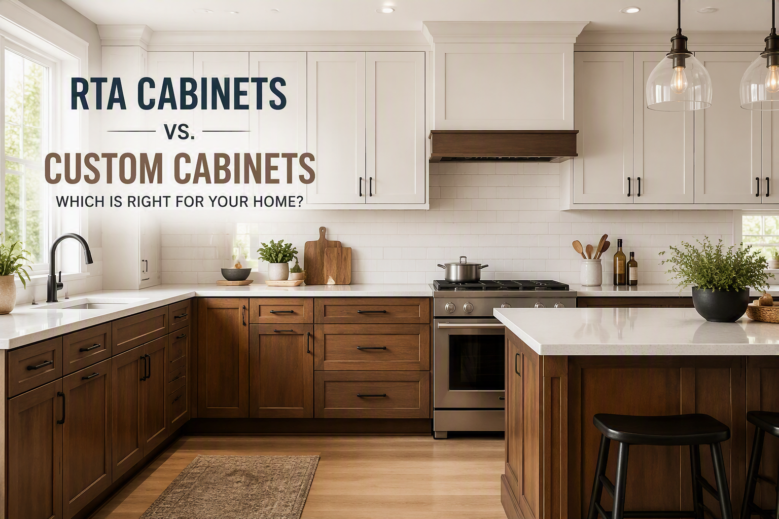 RTA Cabinets vs. Custom Cabinets: 7 Key Differences