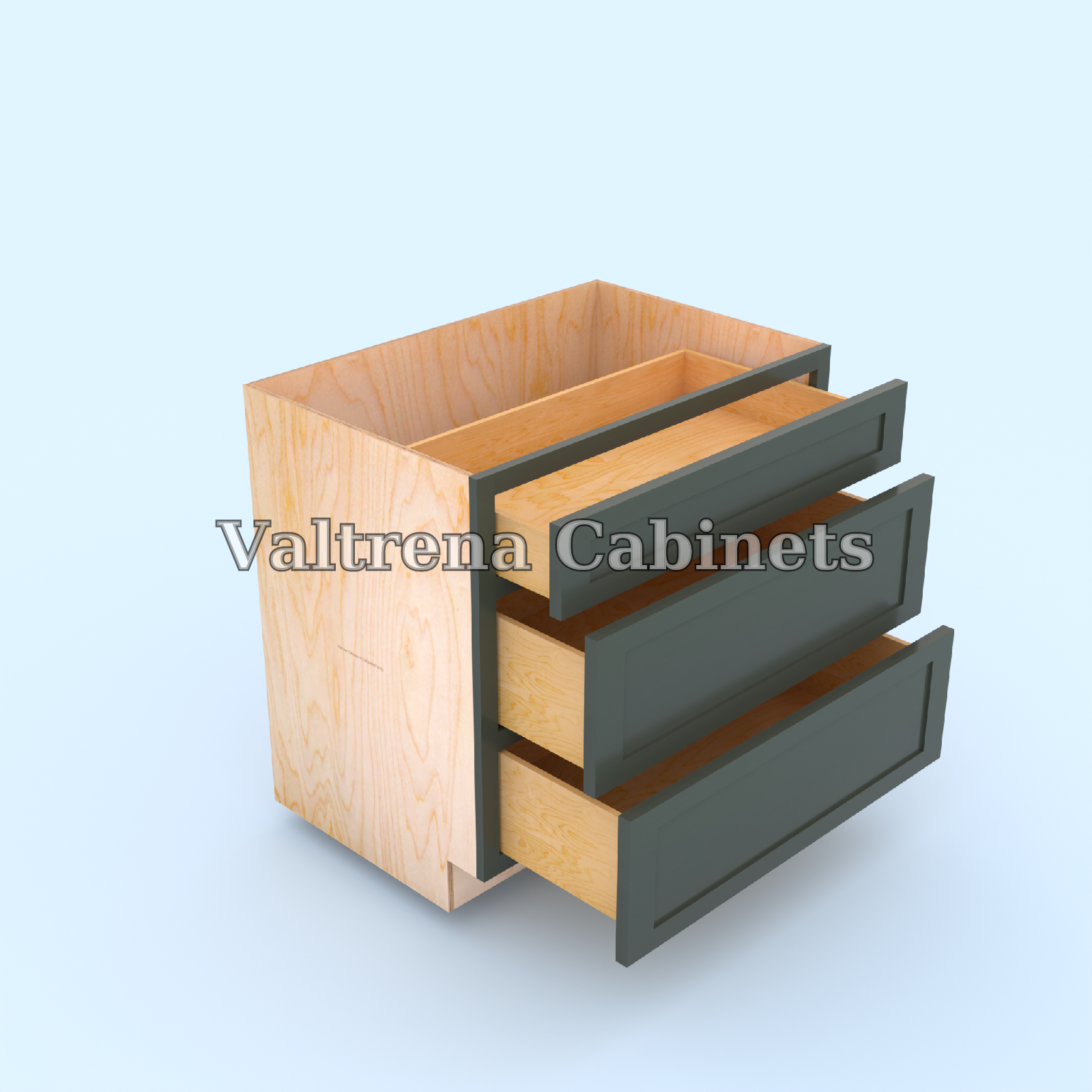 Three Drawer Base Cabinets - view 2 of 2