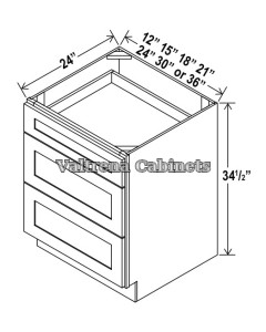 Three Drawer Base Cabinets - view 3 of 3