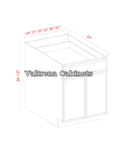1 Door 2 Drawers Base Cabinets - view 3 of 3