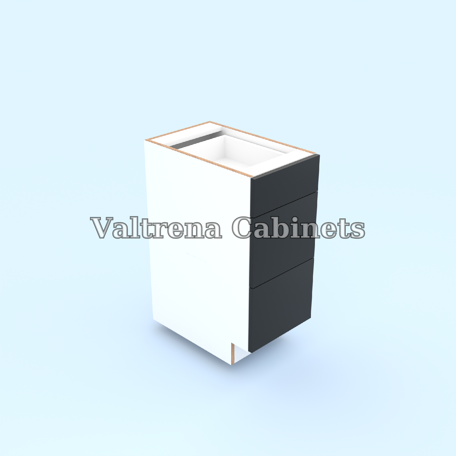 Three Drawer Base Cabinets