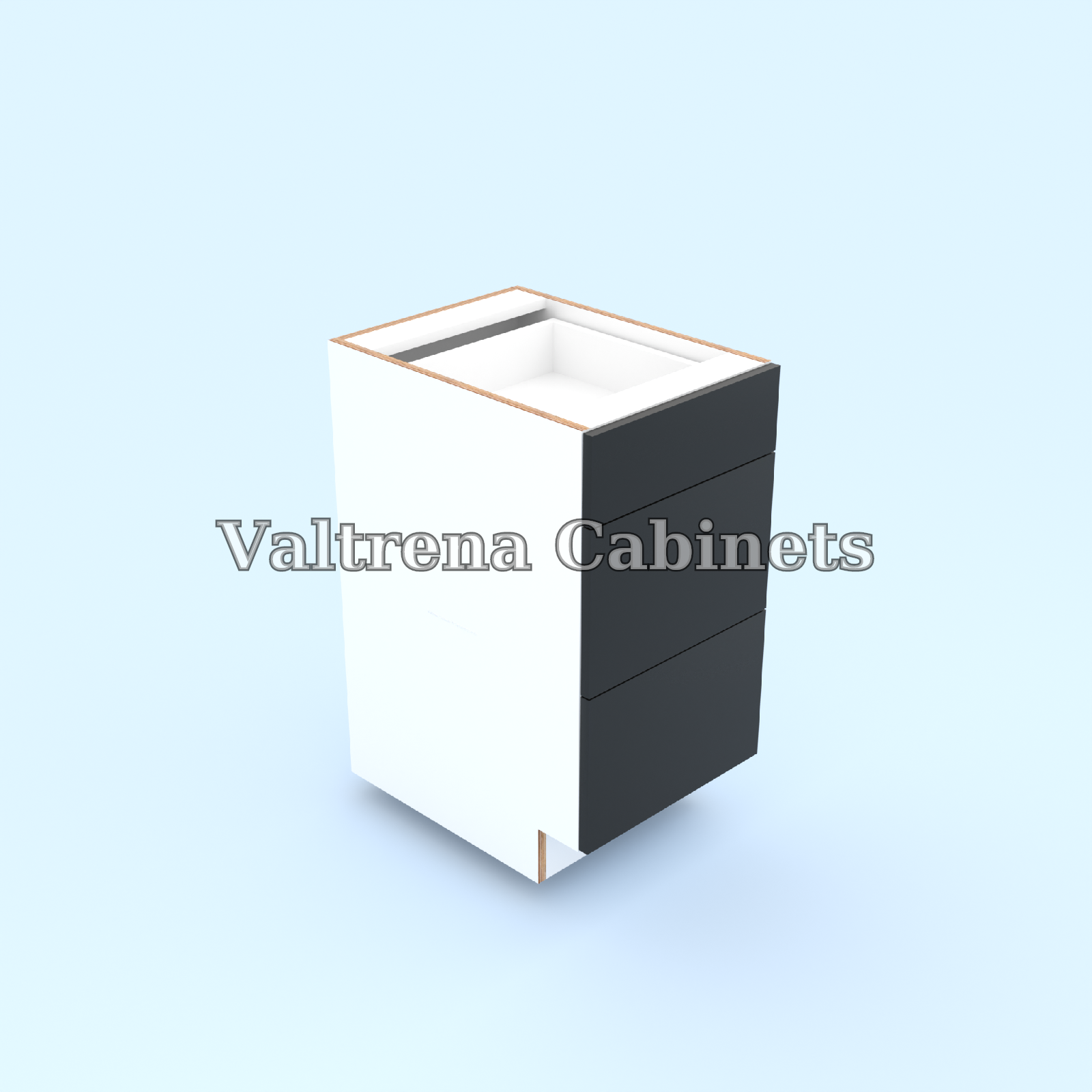 Three Drawer Base Cabinets