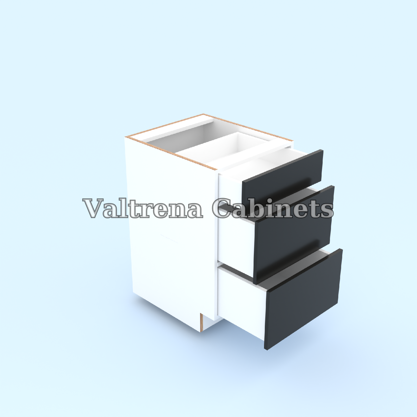 Three Drawer Base Cabinets - view 2 of 2
