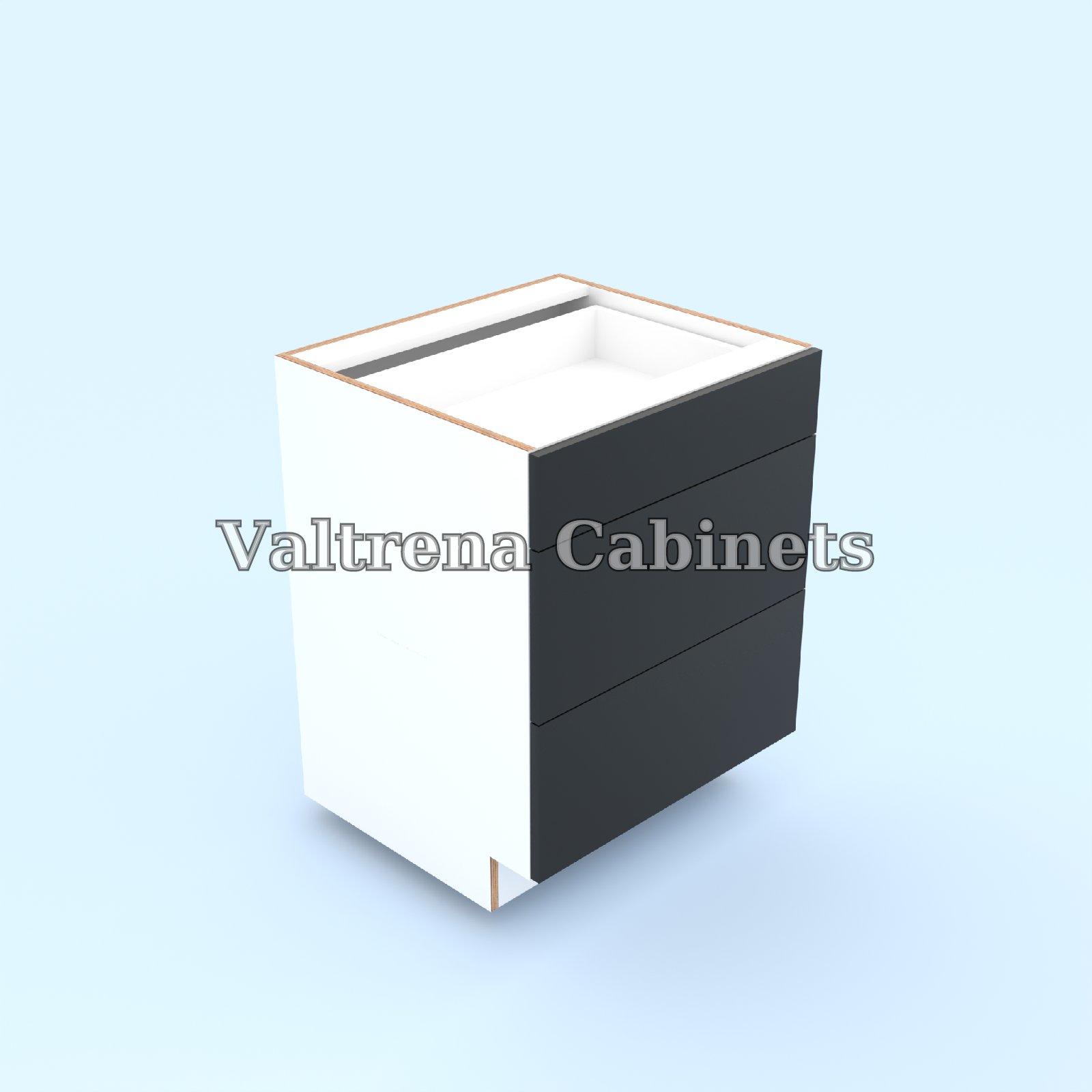 Three Drawer Base Cabinets
