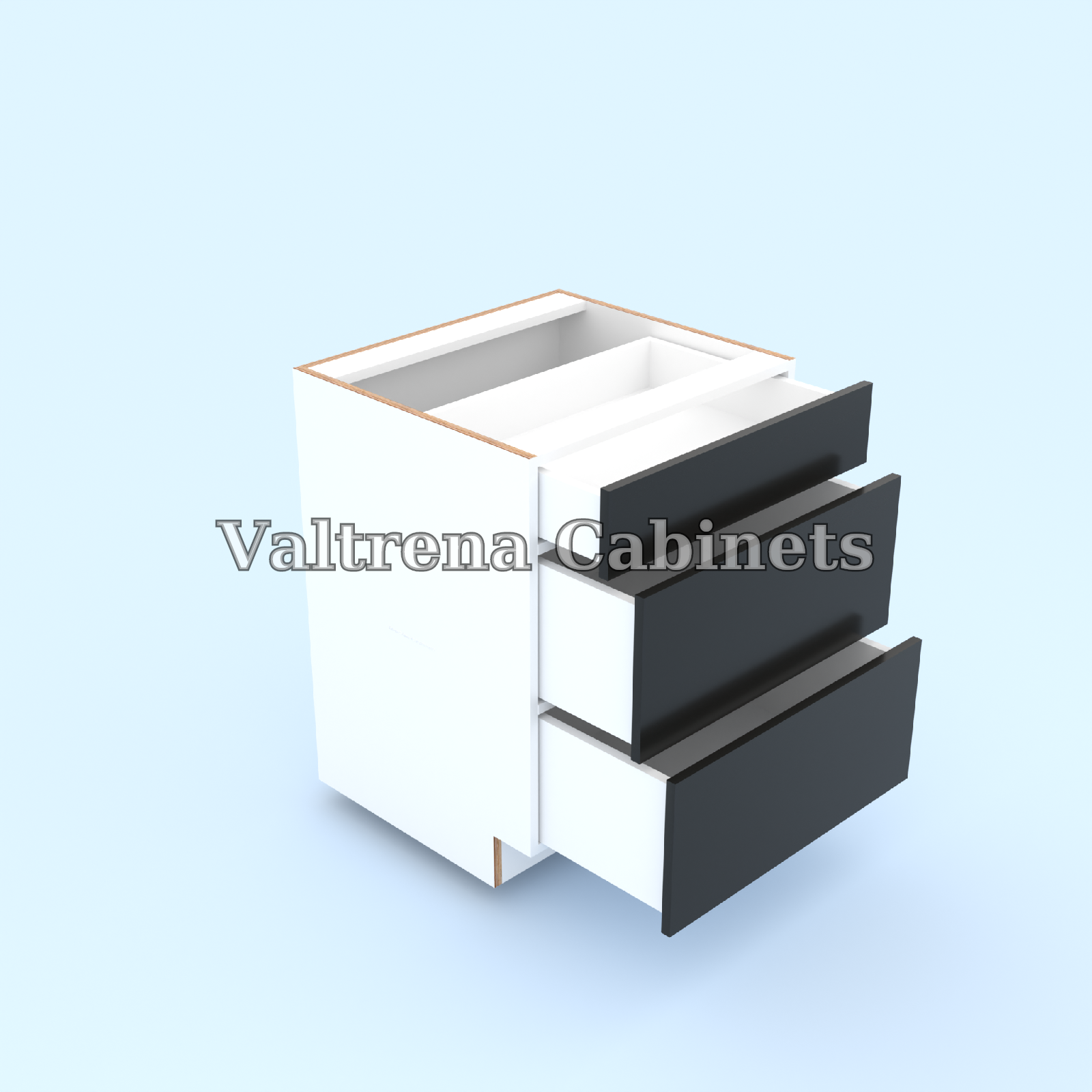 Three Drawer Base Cabinets - view 2 of 2