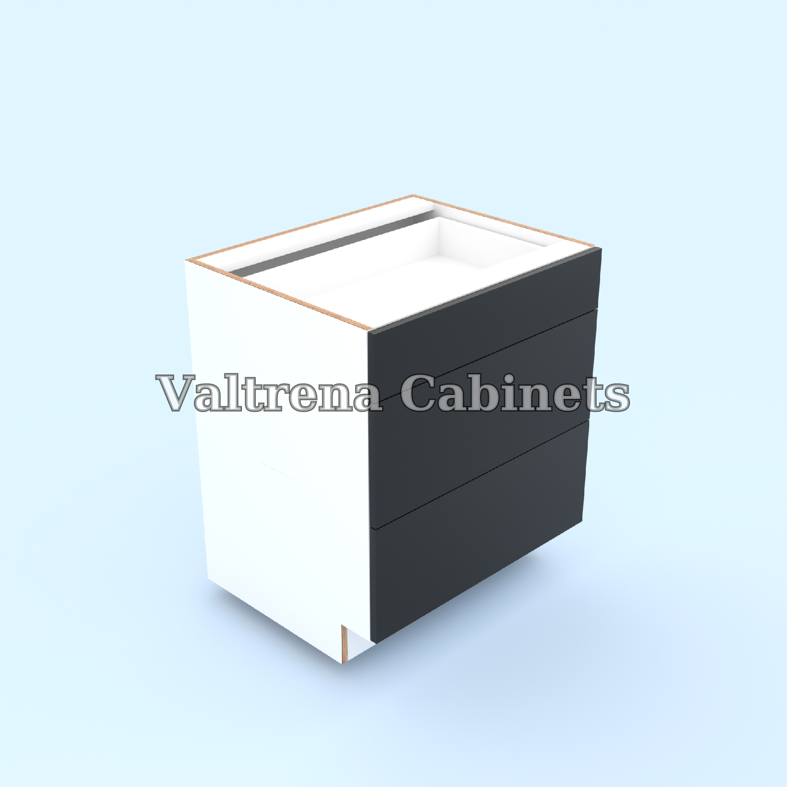 Three Drawer Base Cabinets