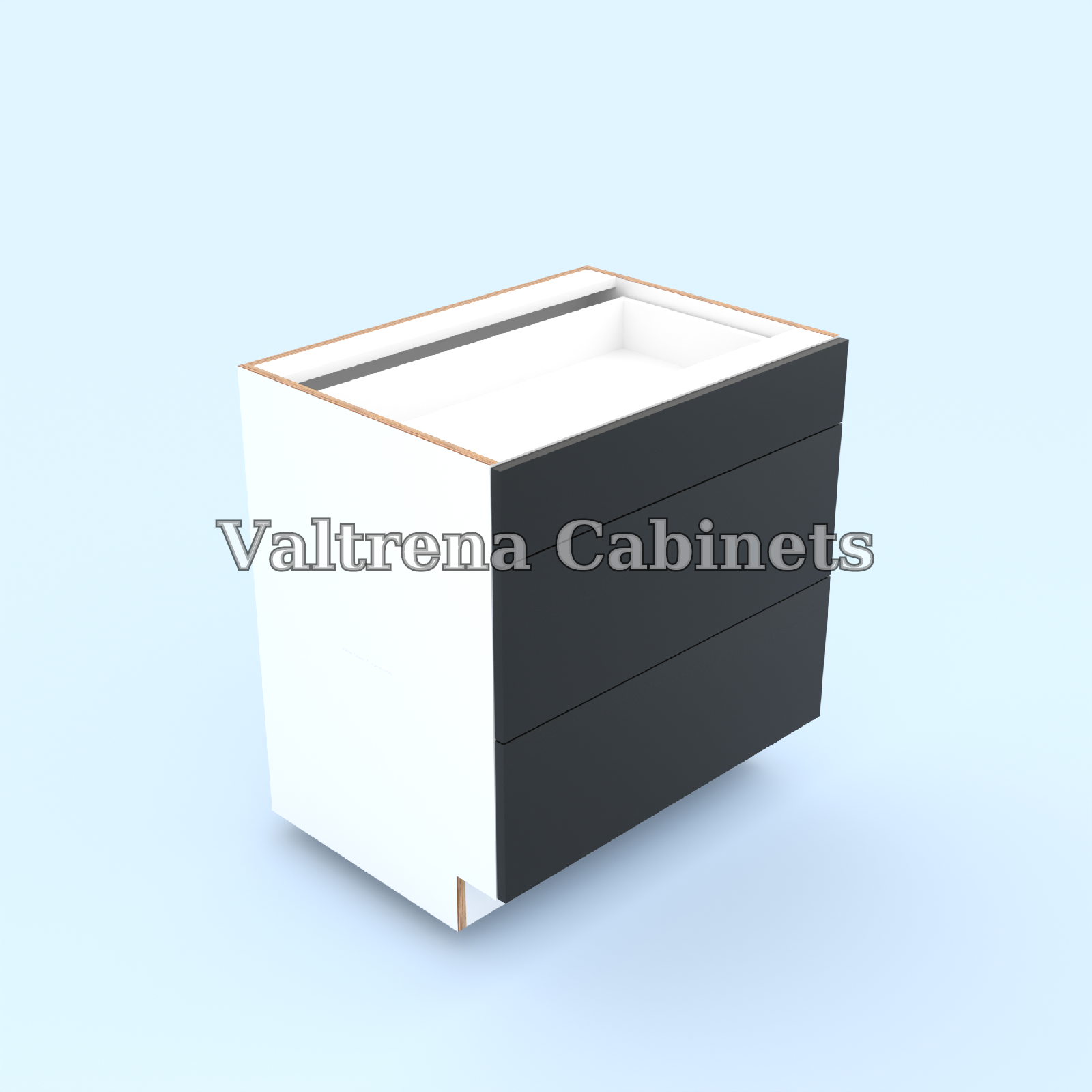 Three Drawer Base Cabinets