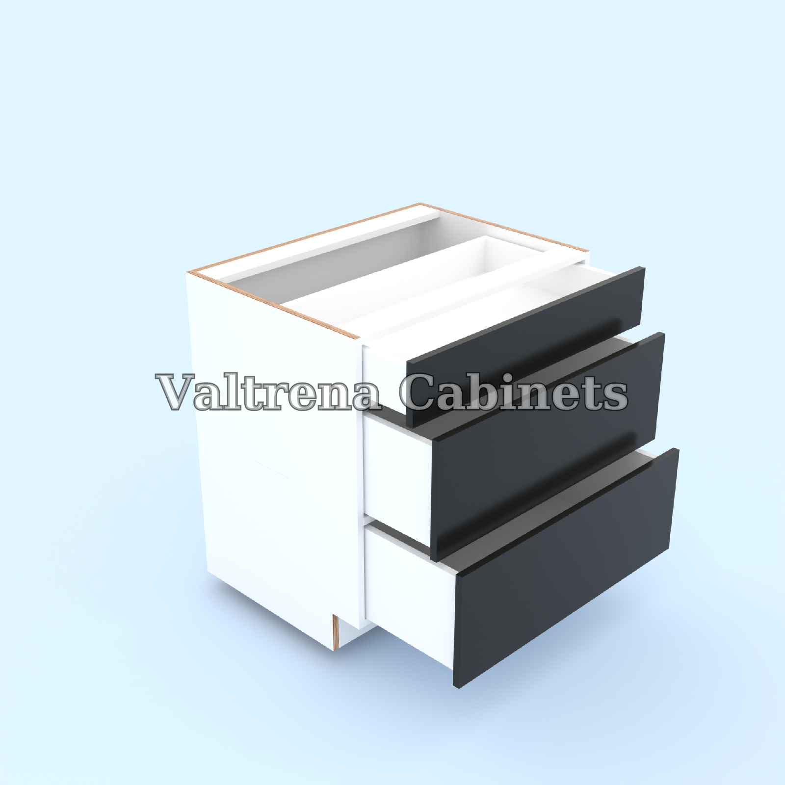 Three Drawer Base Cabinets - view 2 of 2