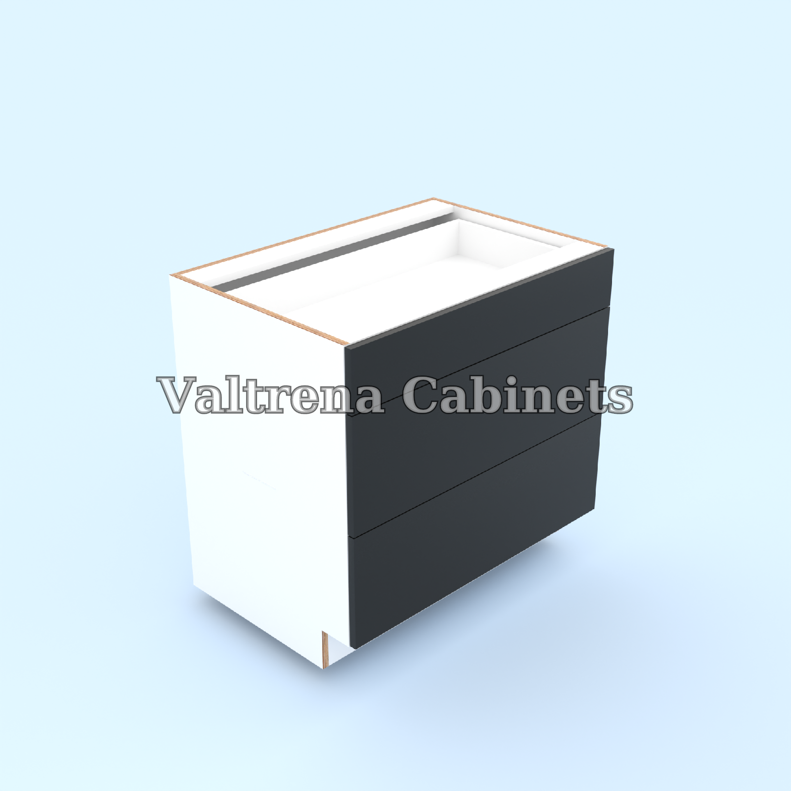 Three Drawer Base Cabinets