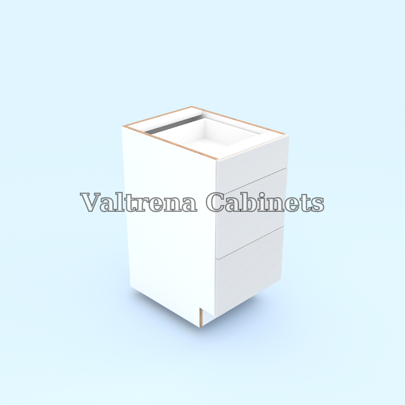 Three Drawer Base Cabinets