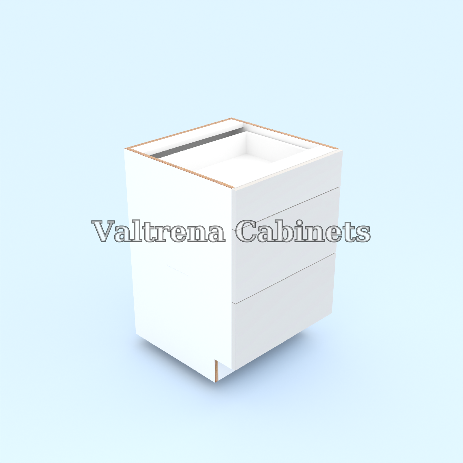 Three Drawer Base Cabinets
