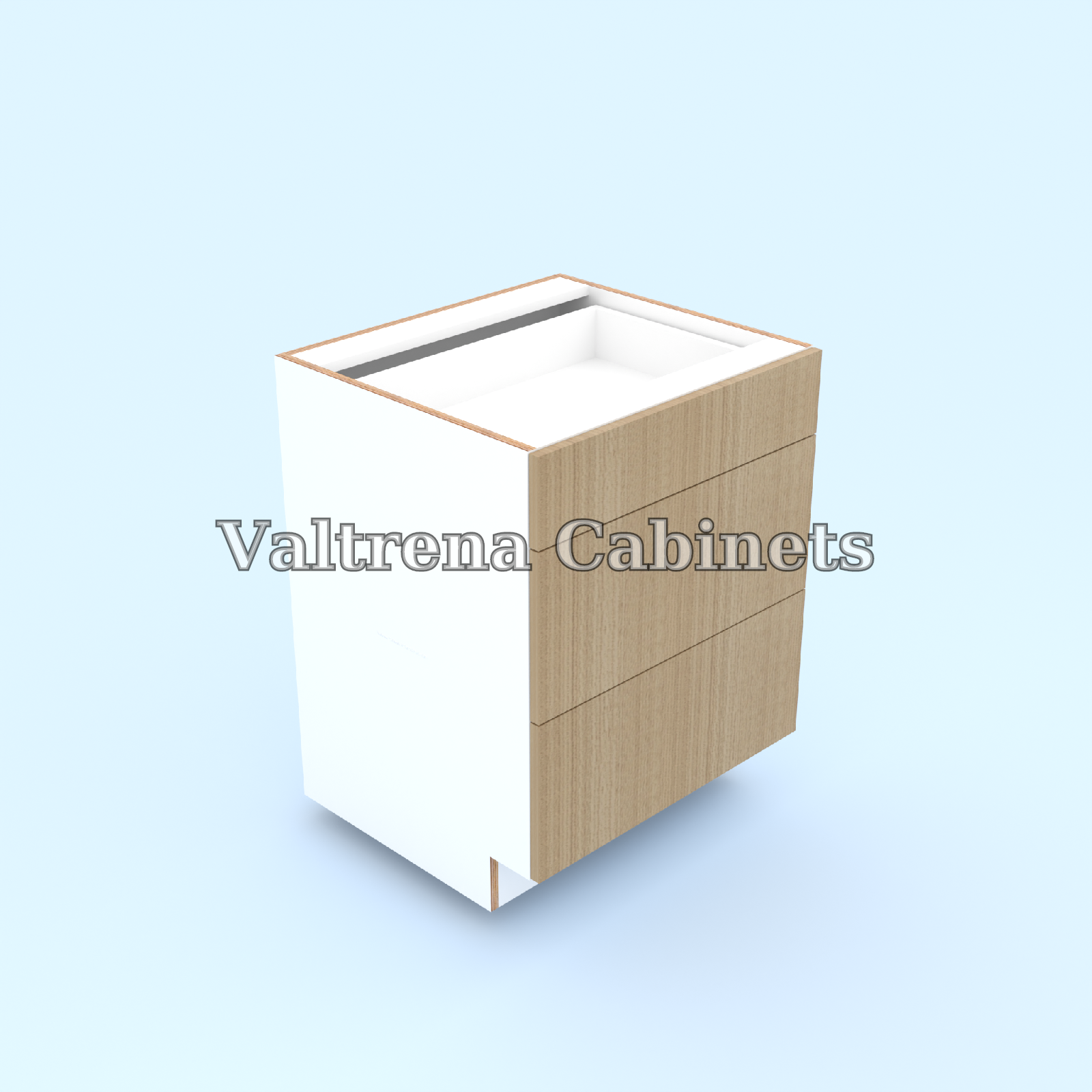 Three Drawer Base Cabinets