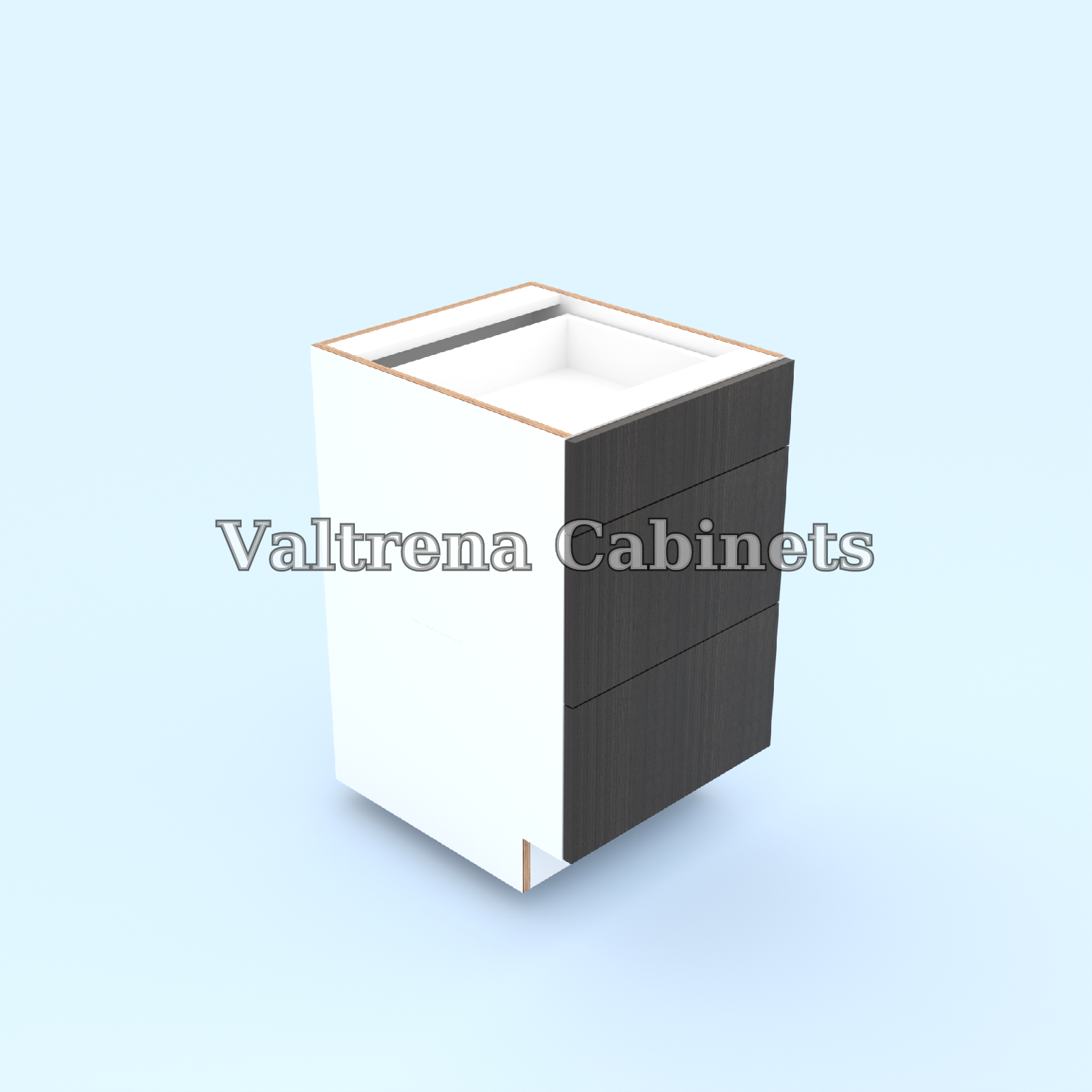 Three Drawer Base Cabinets