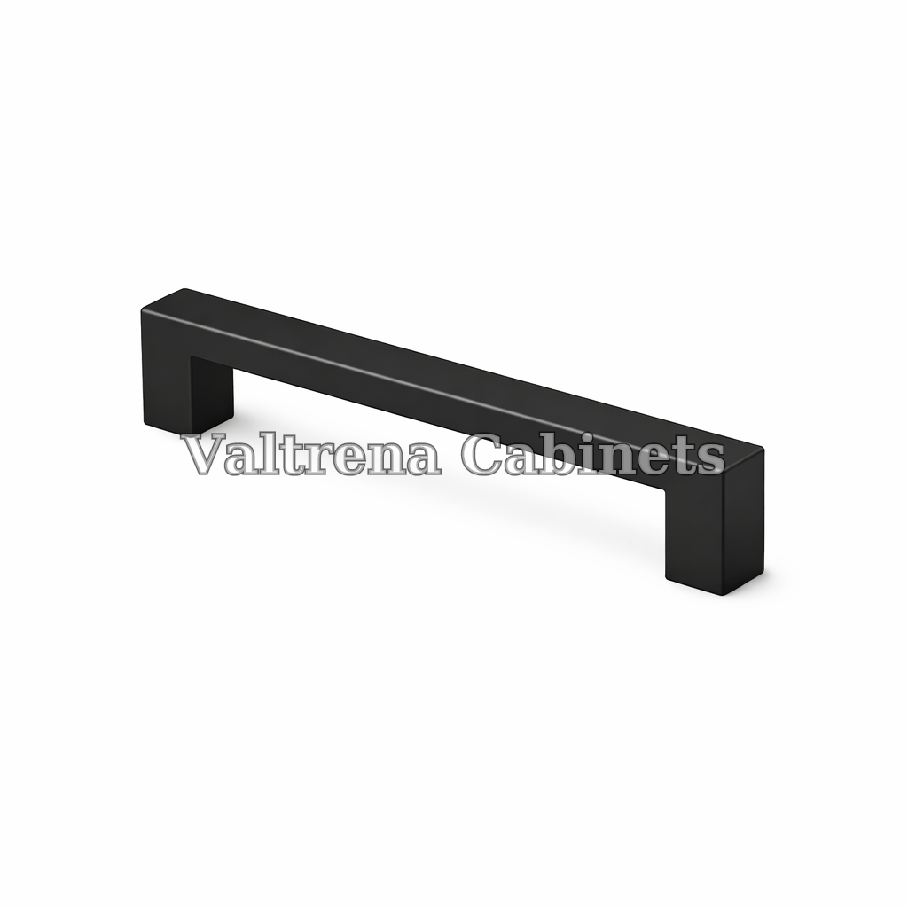 Square Pull - Matte Black - 128mm