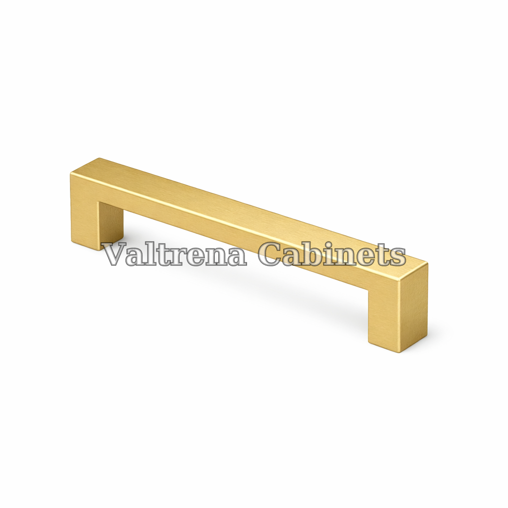 Square Pull - Brushed Gold - 128mm