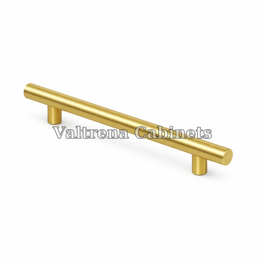 T Bar Pull - Brushed Gold - 128mm