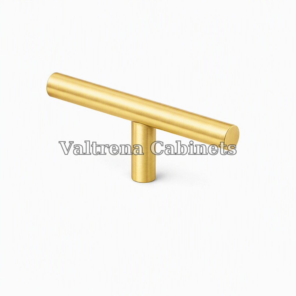 T Knob Pull - Brushed Gold