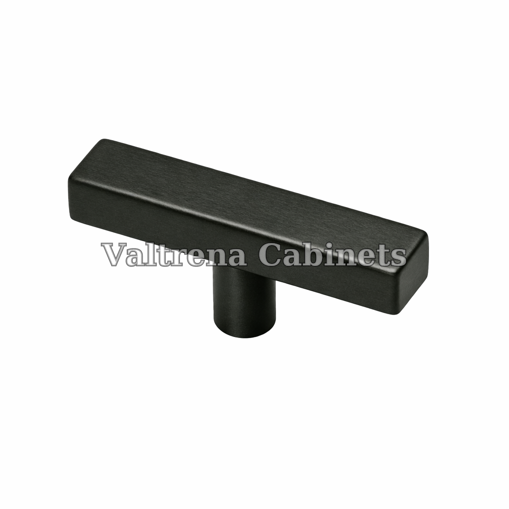 T Square Knob Pull - Matte Black
