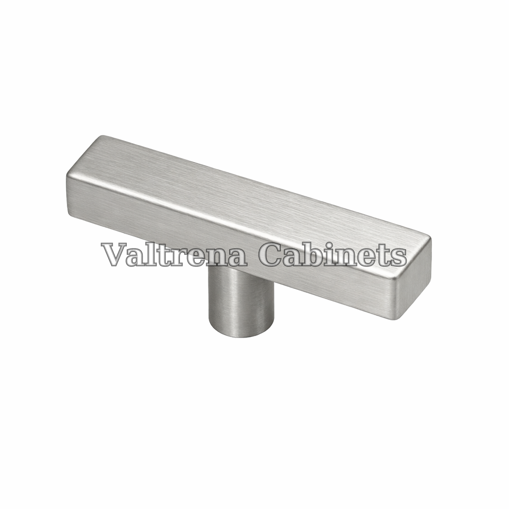 T Square Knob Pull - Brushed Nickel