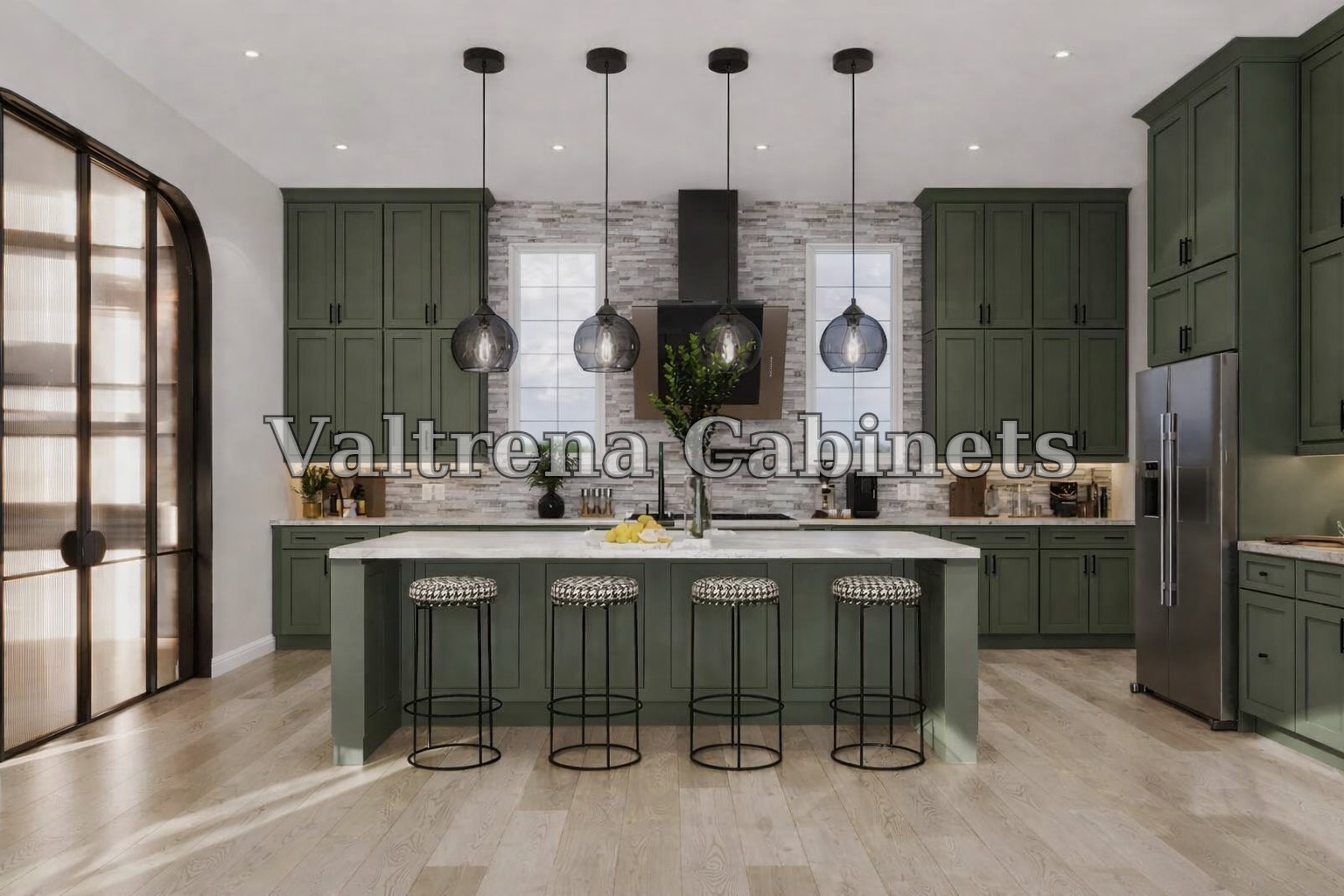 Aston Green kitchen cabinet in Green - view 2 of 3