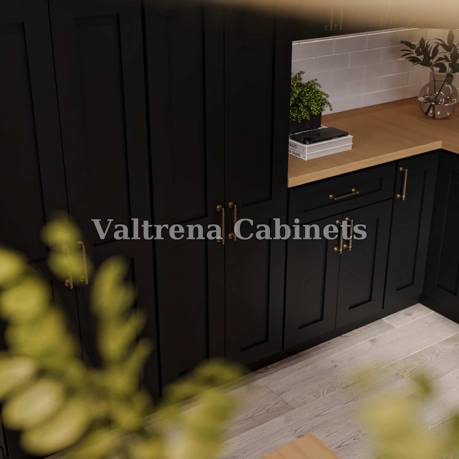 Iron Black kitchen cabinet in Black - view 3 of 6