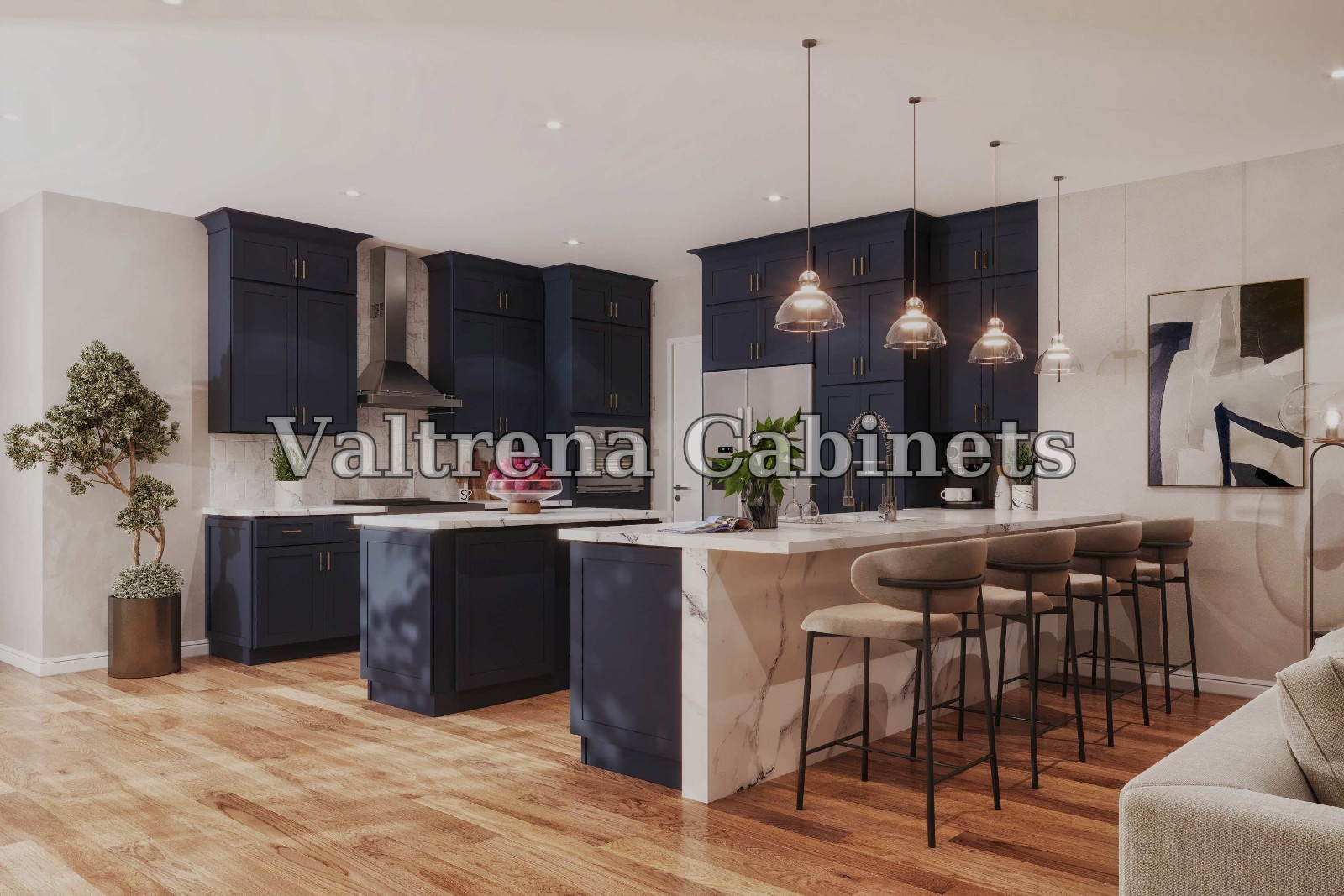 Navy Blue kitchen cabinet in Navy Blue - view 2 of 6