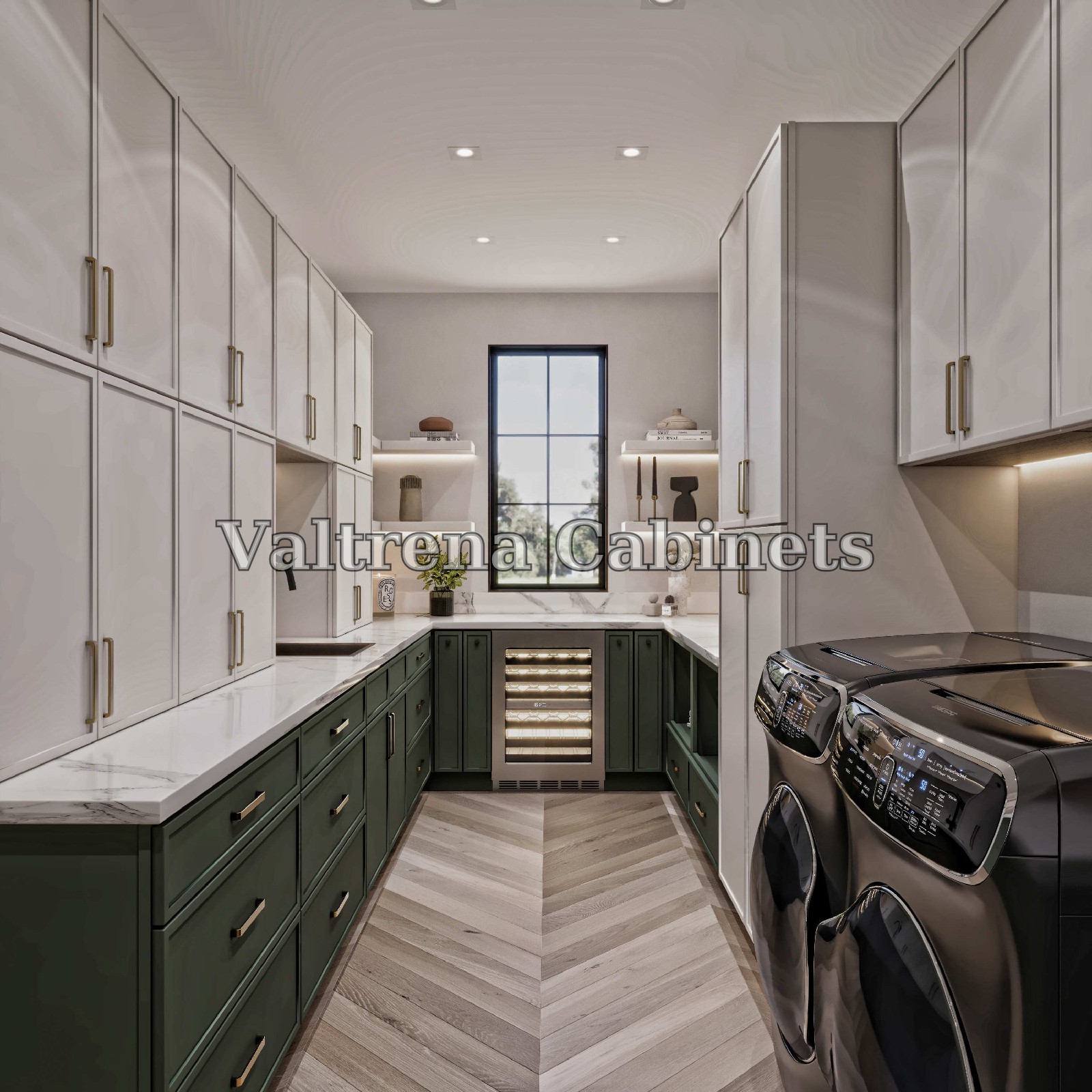 Slim Aston Green kitchen cabinet in Aston Green - view 3 of 6